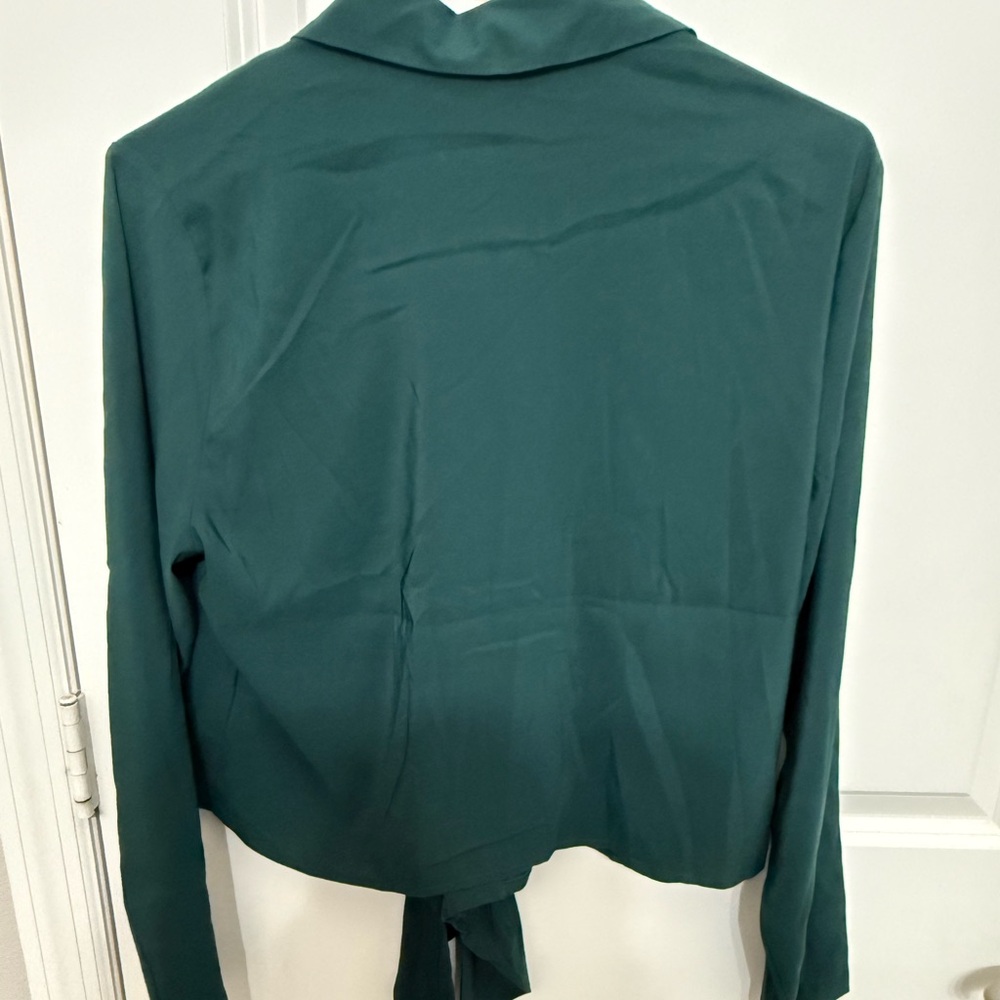 Express Deep Green Collared Shirt - Picture 4 of 4